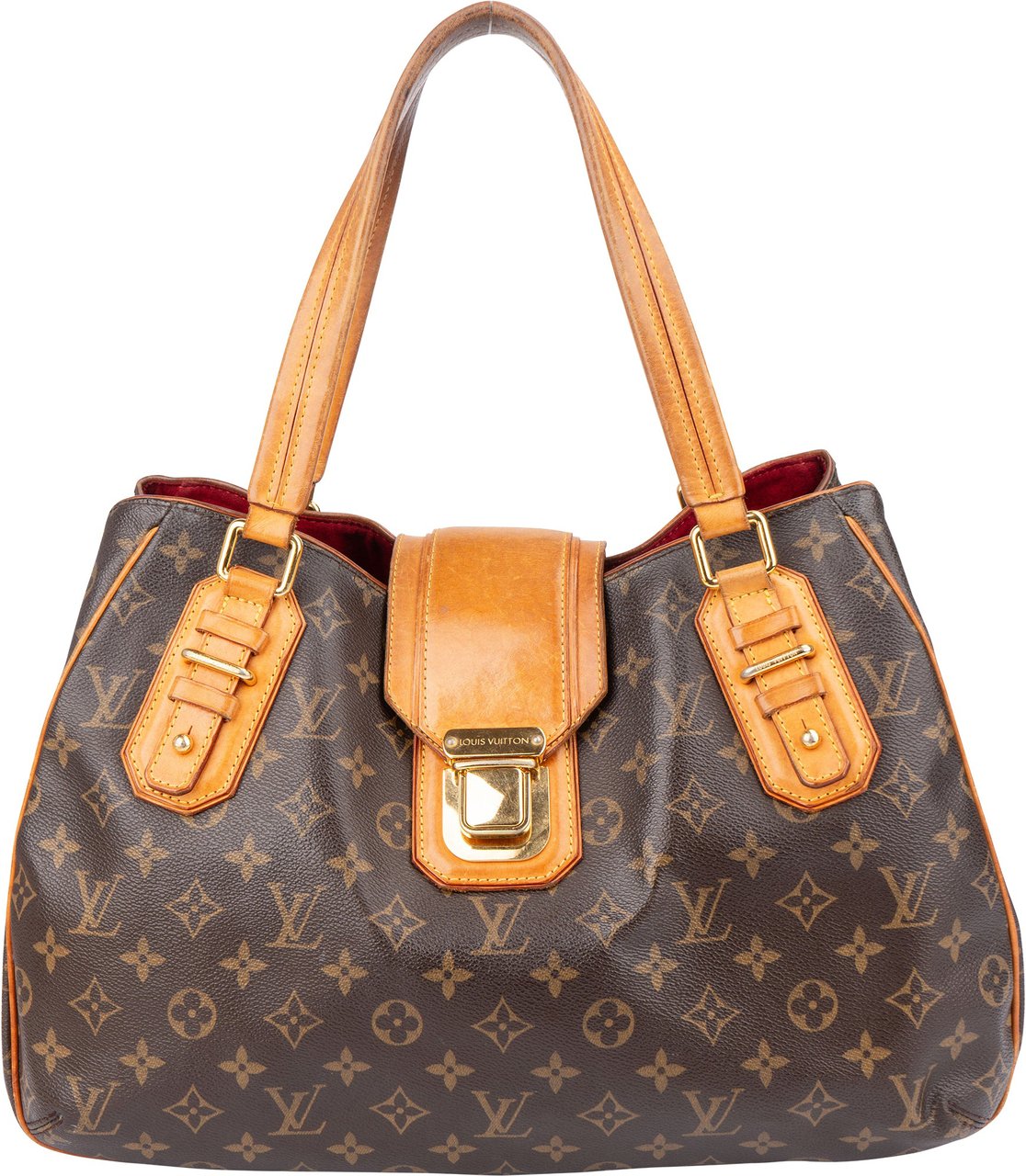 Louis Vuitton Canvas Monogram Griet Handbag Bruin
