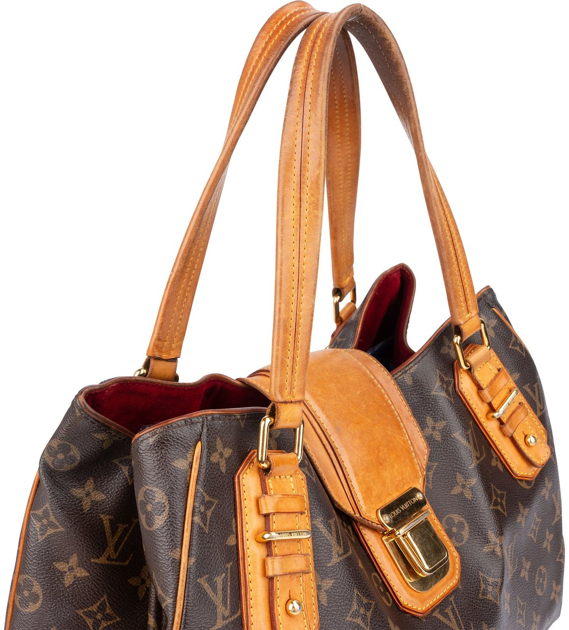 Louis Vuitton Canvas Monogram Griet Handbag Bruin