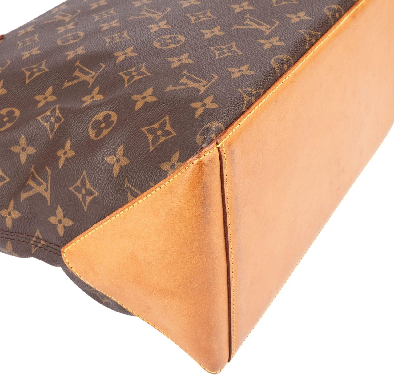 Louis Vuitton Louis Vuitton Canvas Monogram Cabas Mezzo Shoulder Bag Bruin