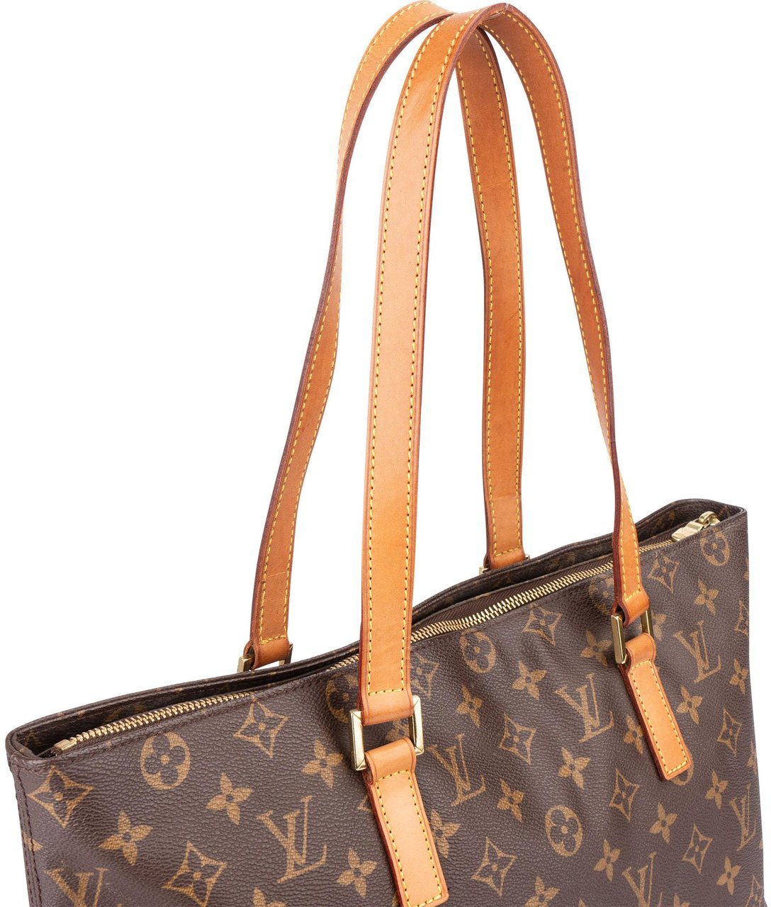 Louis Vuitton Louis Vuitton Canvas Monogram Cabas Mezzo Shoulder Bag Bruin
