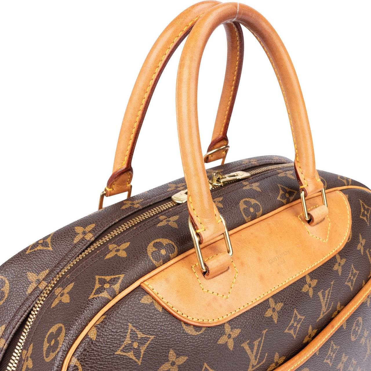 Louis Vuitton Louis Vuitton Canvas Monogram Deauville Handbag Bruin