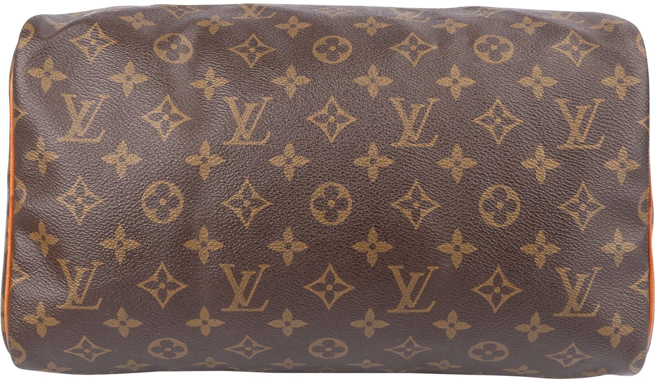 Louis Vuitton Louis Vuitton Canvas Monogram Speedy 30 Handbag Bruin