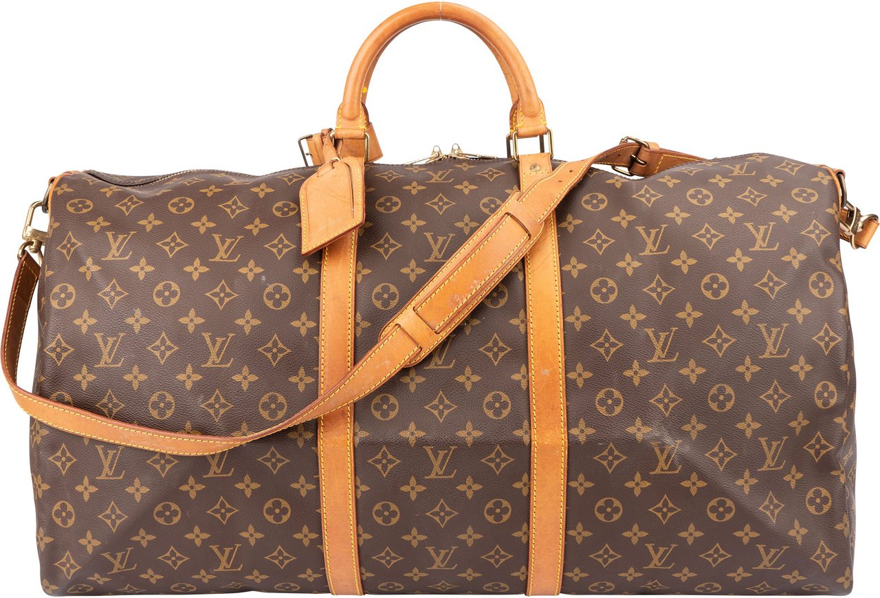 Louis Vuitton Louis Vuitton Canvas Monogram Keepall 60 Bandouliere Bruin