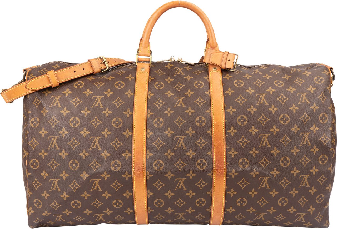 Louis Vuitton Louis Vuitton Canvas Monogram Keepall 60 Bandouliere Bruin