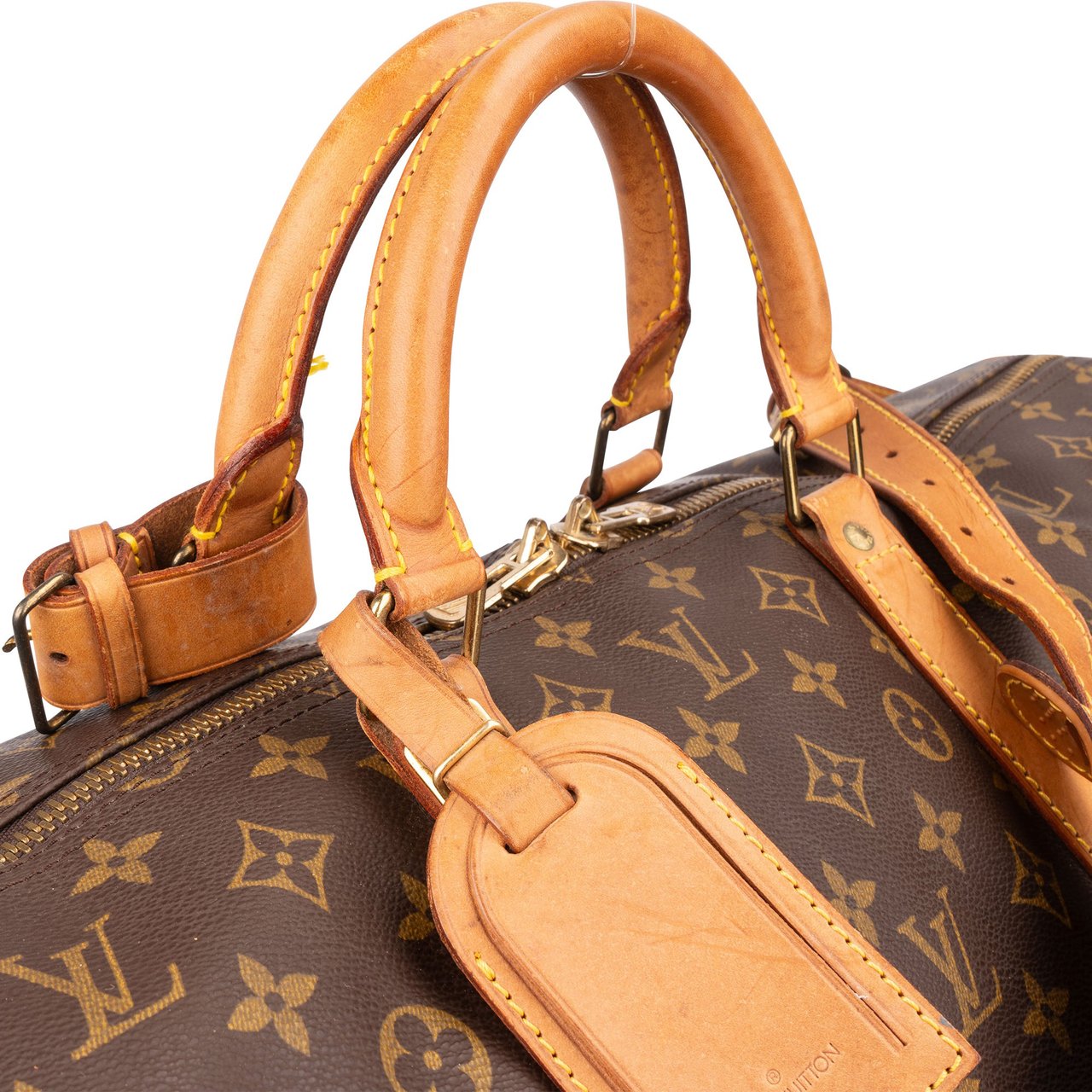 Louis Vuitton Louis Vuitton Canvas Monogram Keepall 60 Bandouliere Bruin