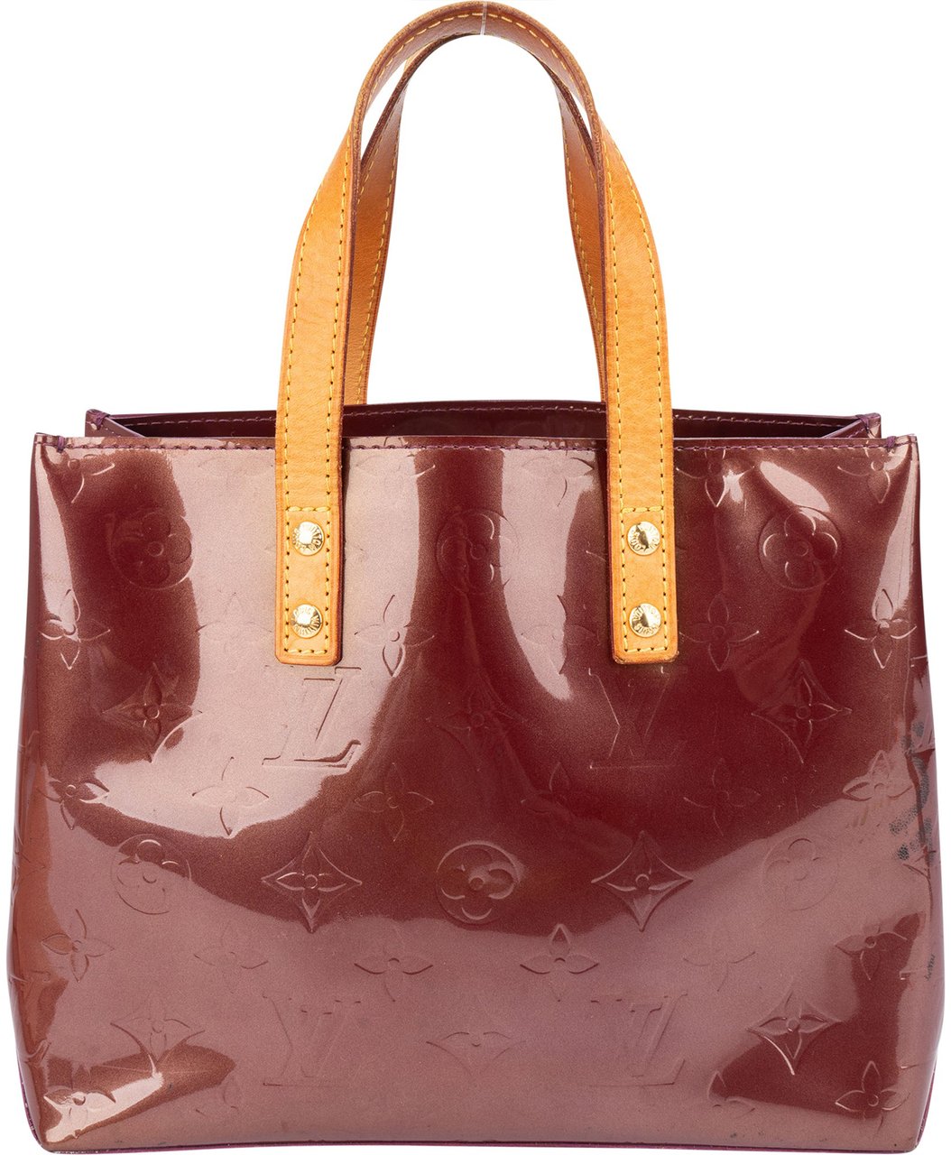 Louis Vuitton Louis Vernis Monogram Reade PM Handbag Paars