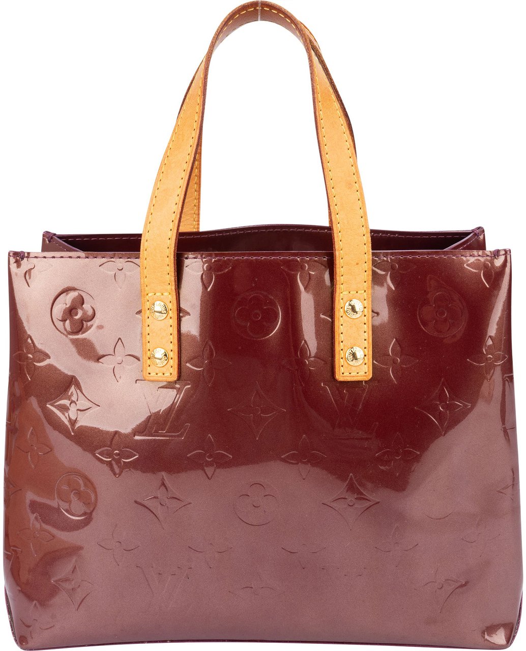 Louis Vuitton Louis Vernis Monogram Reade PM Handbag Paars
