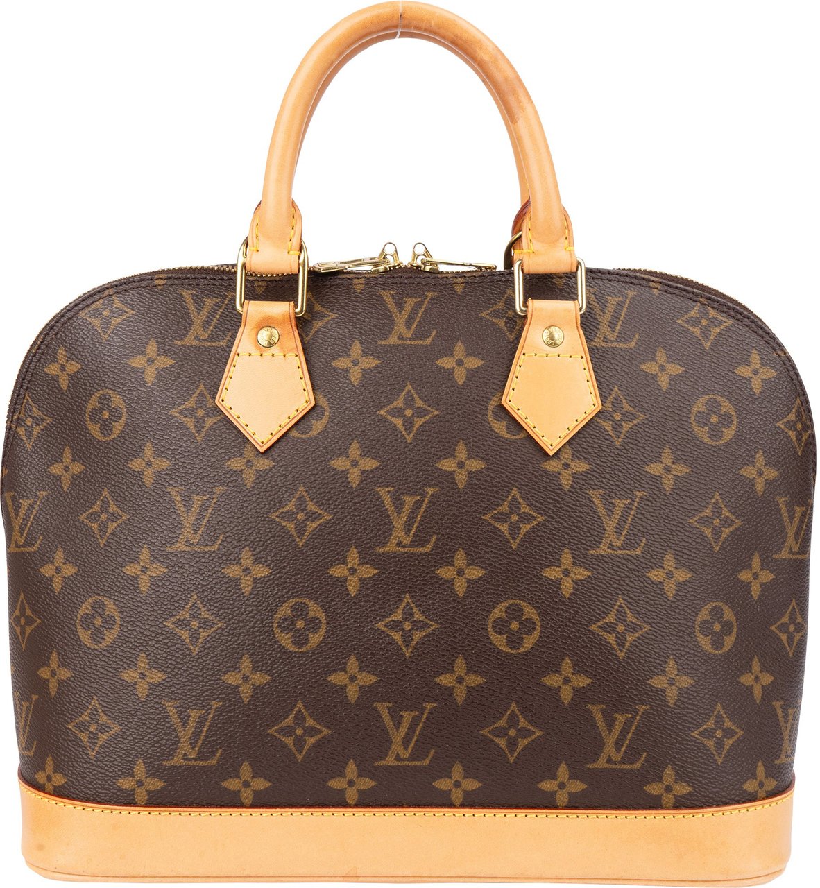 Louis Vuitton Louis Vuitton Canvas Monogram Alma PM Handbag Bruin