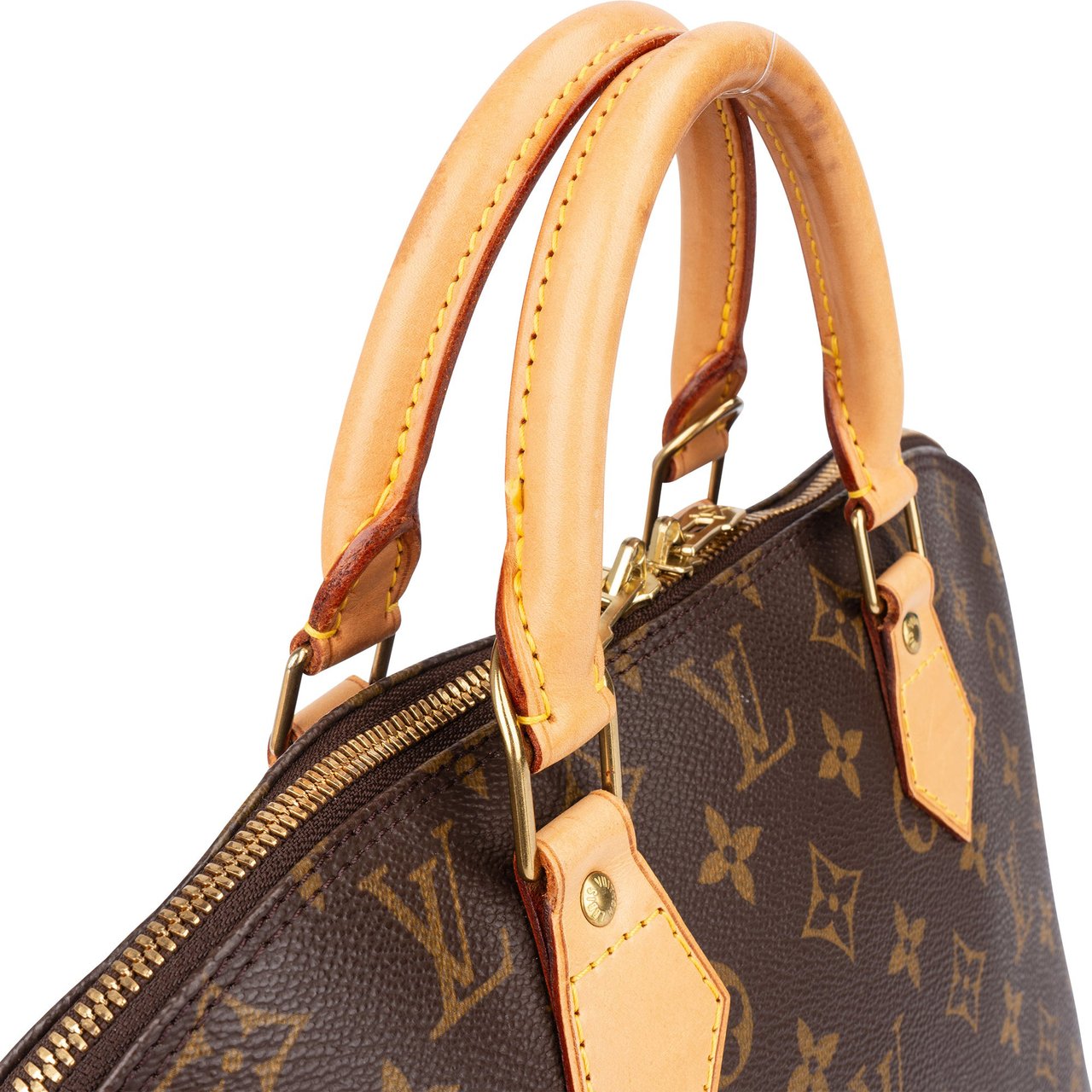 Louis Vuitton Louis Vuitton Canvas Monogram Alma PM Handbag Bruin