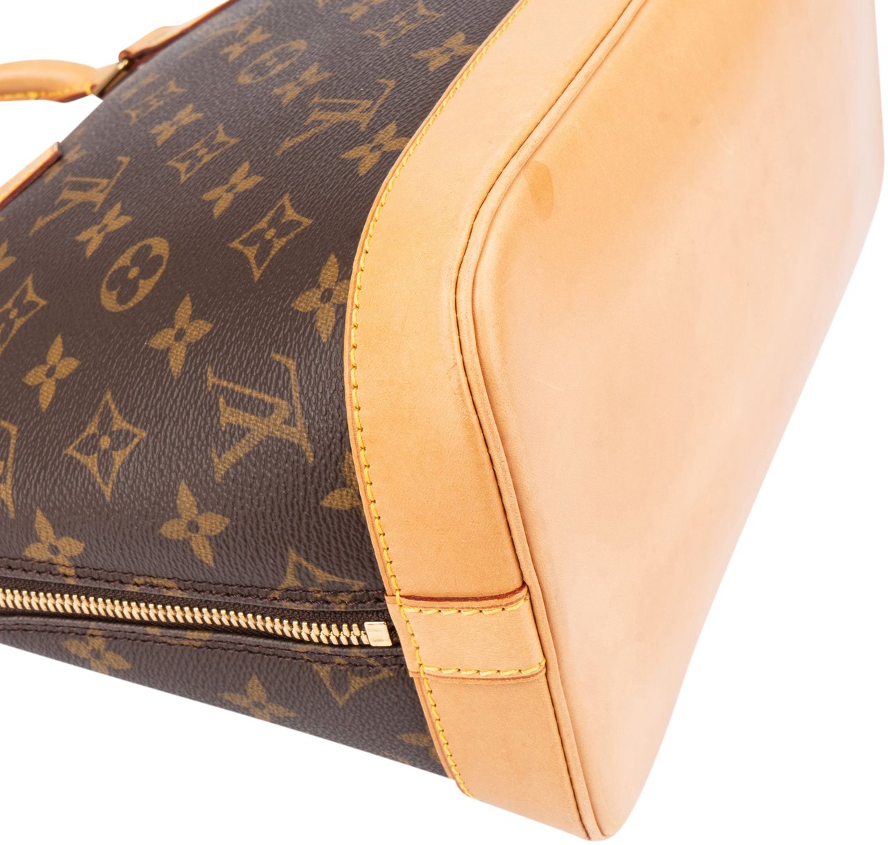Louis Vuitton Louis Vuitton Canvas Monogram Alma PM Handbag Bruin