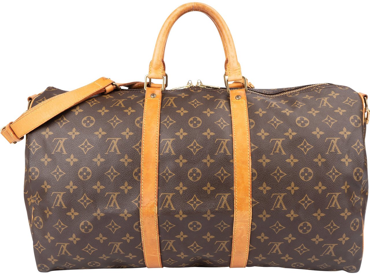 Louis Vuitton Louis Vuitton Canvas Monogram Keepall 50 Bandouliere Bruin