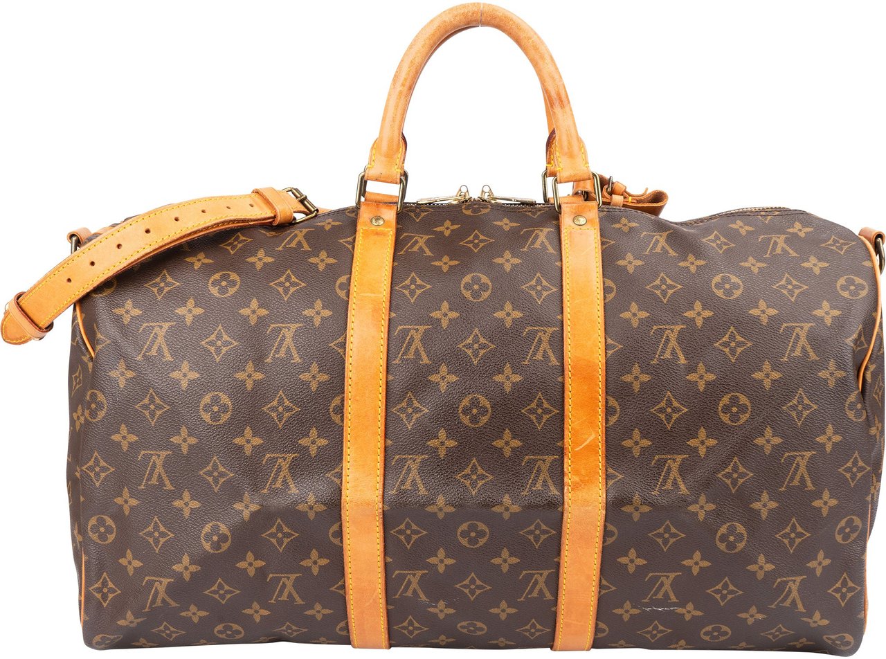 Louis Vuitton Louis Vuitton Canvas Monogram Keepall 50 Bandouliere Bruin
