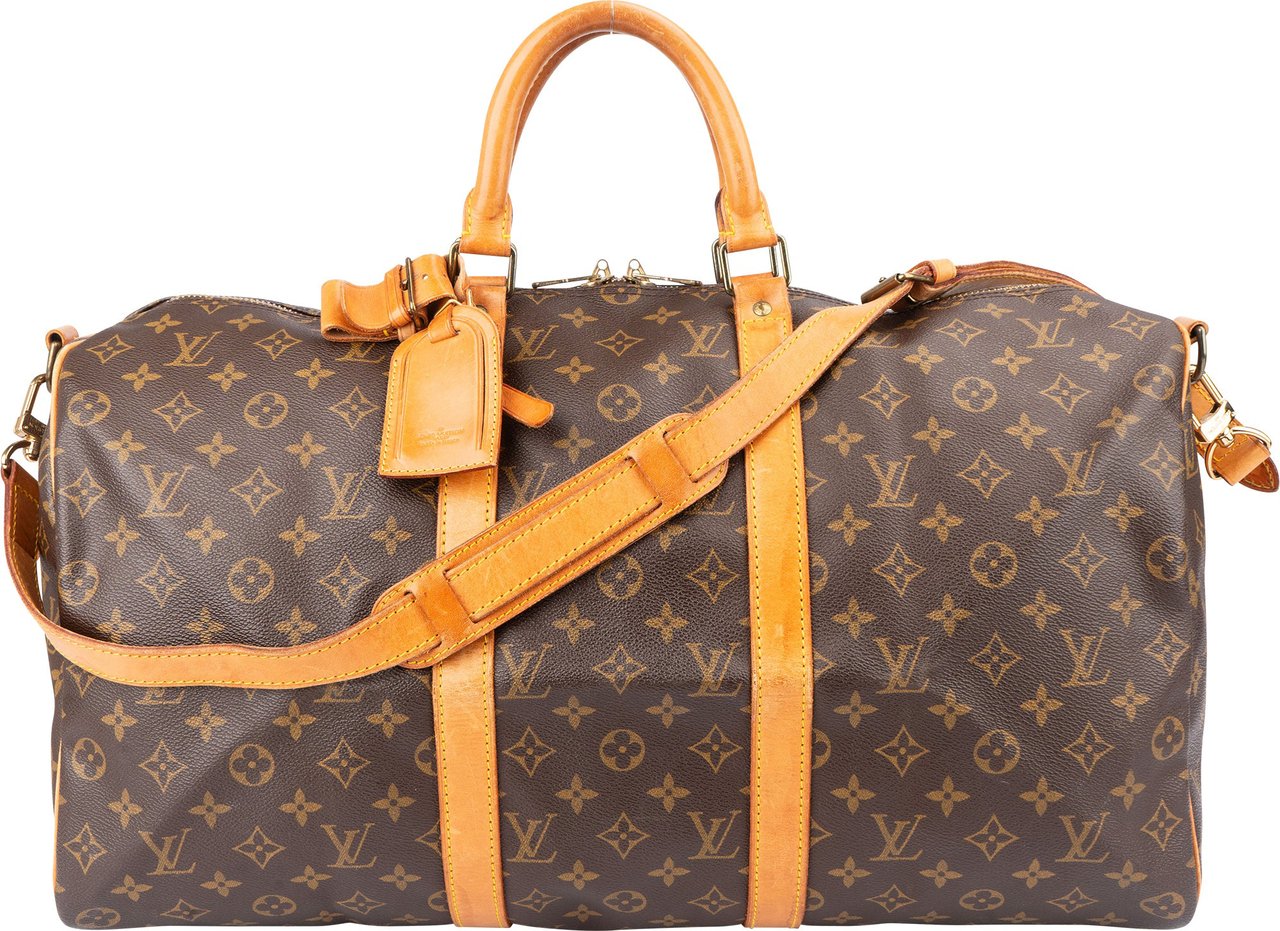 Louis Vuitton Louis Vuitton Canvas Monogram Keepall 50 Bandouliere Bruin