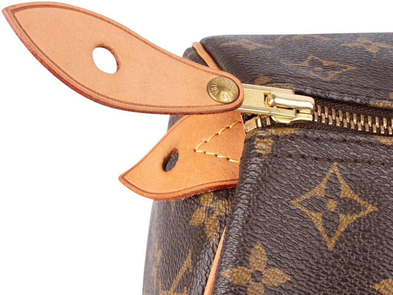 Louis Vuitton Louis Vuitton Canvas Monogram Speedy 30 Handbag Bruin