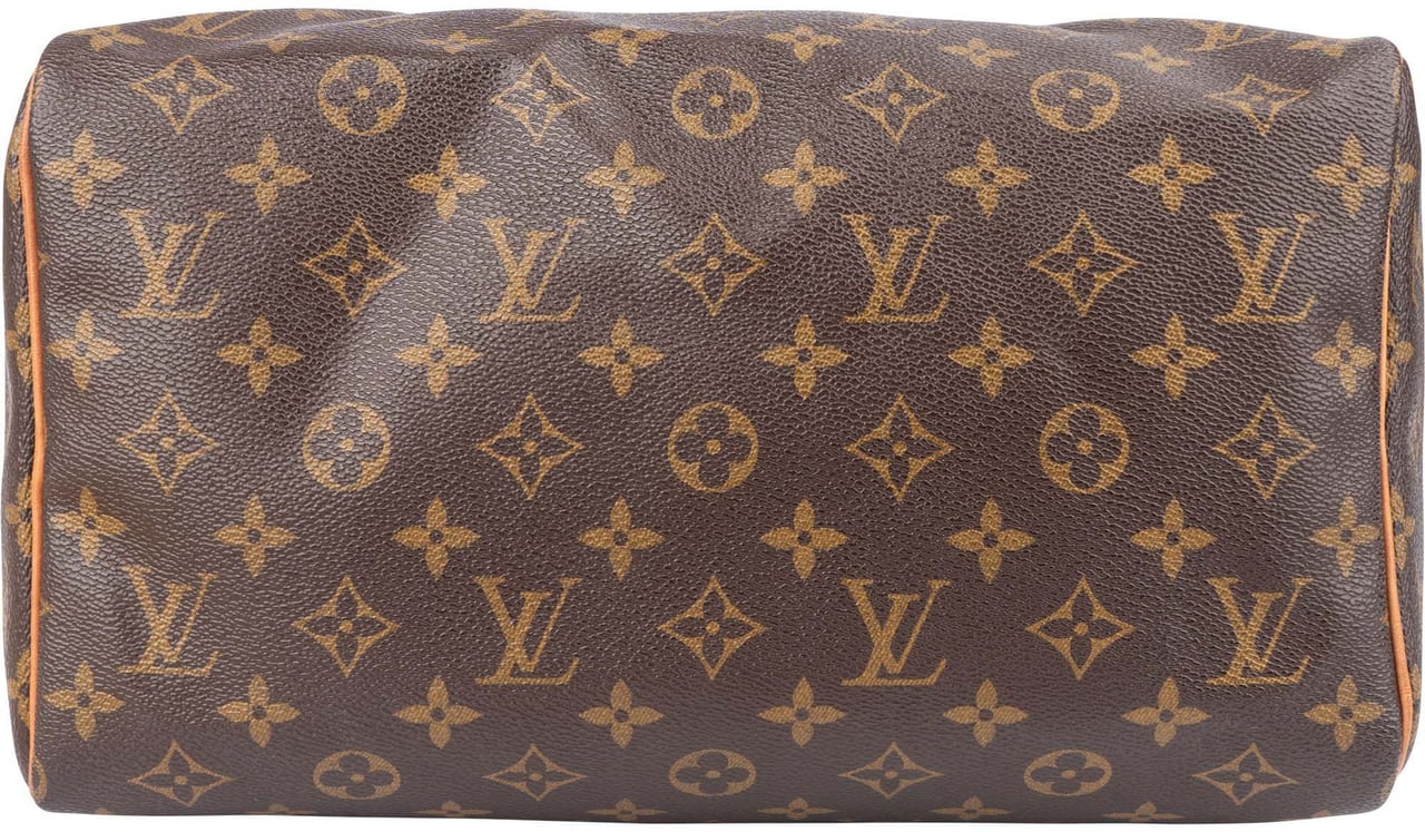 Louis Vuitton Louis Vuitton Canvas Monogram Speedy 30 Handbag Bruin