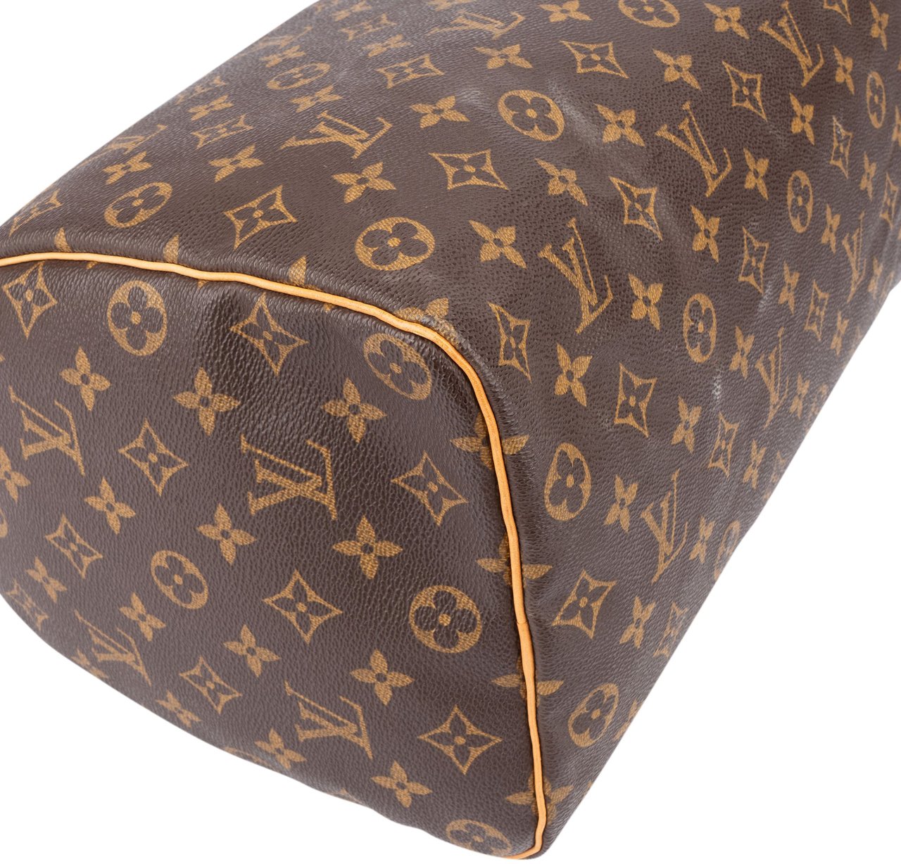 Louis Vuitton Louis Vuitton Canvas Monogram Speedy 35 Handbag Bruin