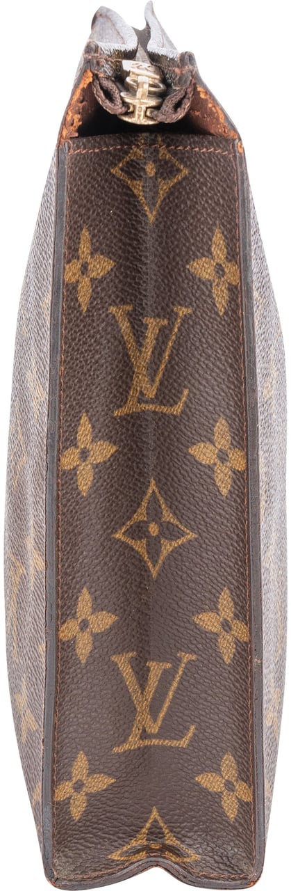 Louis Vuitton Louis Vuitton Canvas Monogram Poche Toilette 25 Clutch Bruin