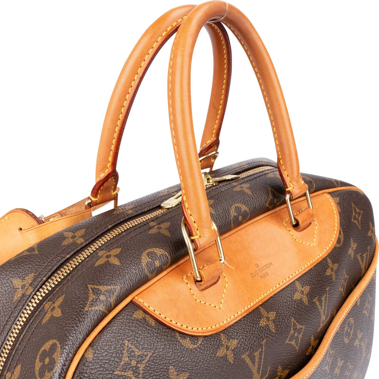 Louis Vuitton Louis Vuitton Canvas Monogram Deauville Handbag Bruin