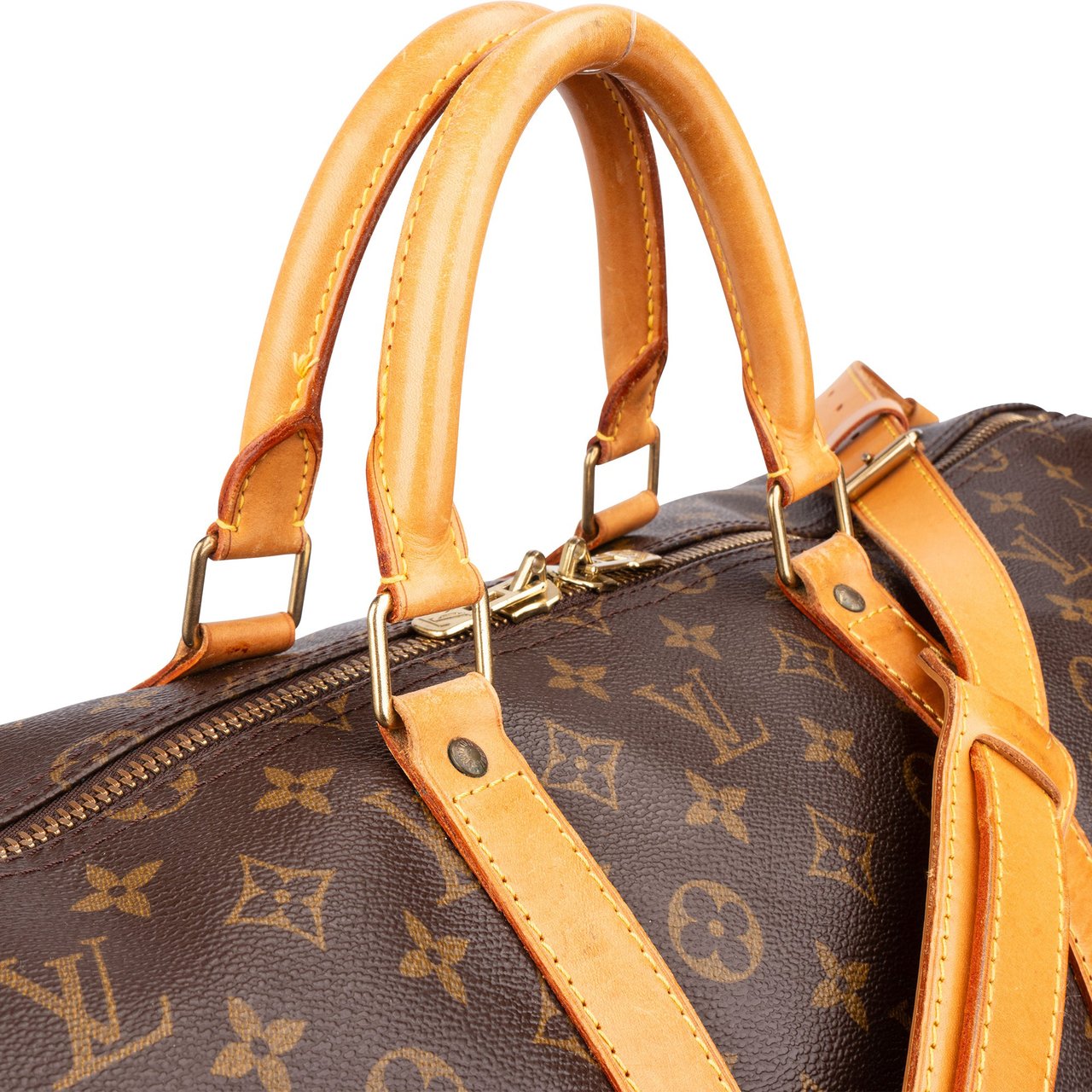 Louis Vuitton Louis Vuitton Canvas Monogram Keepall 55 Bandouliere Bruin