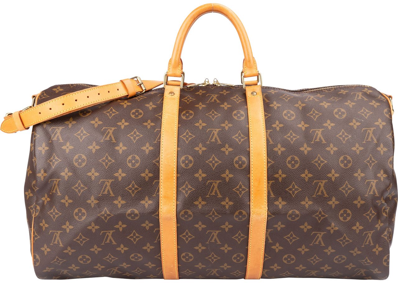 Louis Vuitton Louis Vuitton Canvas Monogram Keepall 55 Bandouliere Bruin