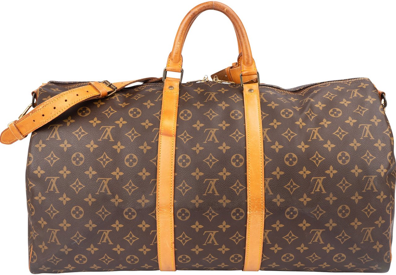 Louis Vuitton Louis Vuitton Canvas Monogram Keepall 55 Bandouliere Bruin