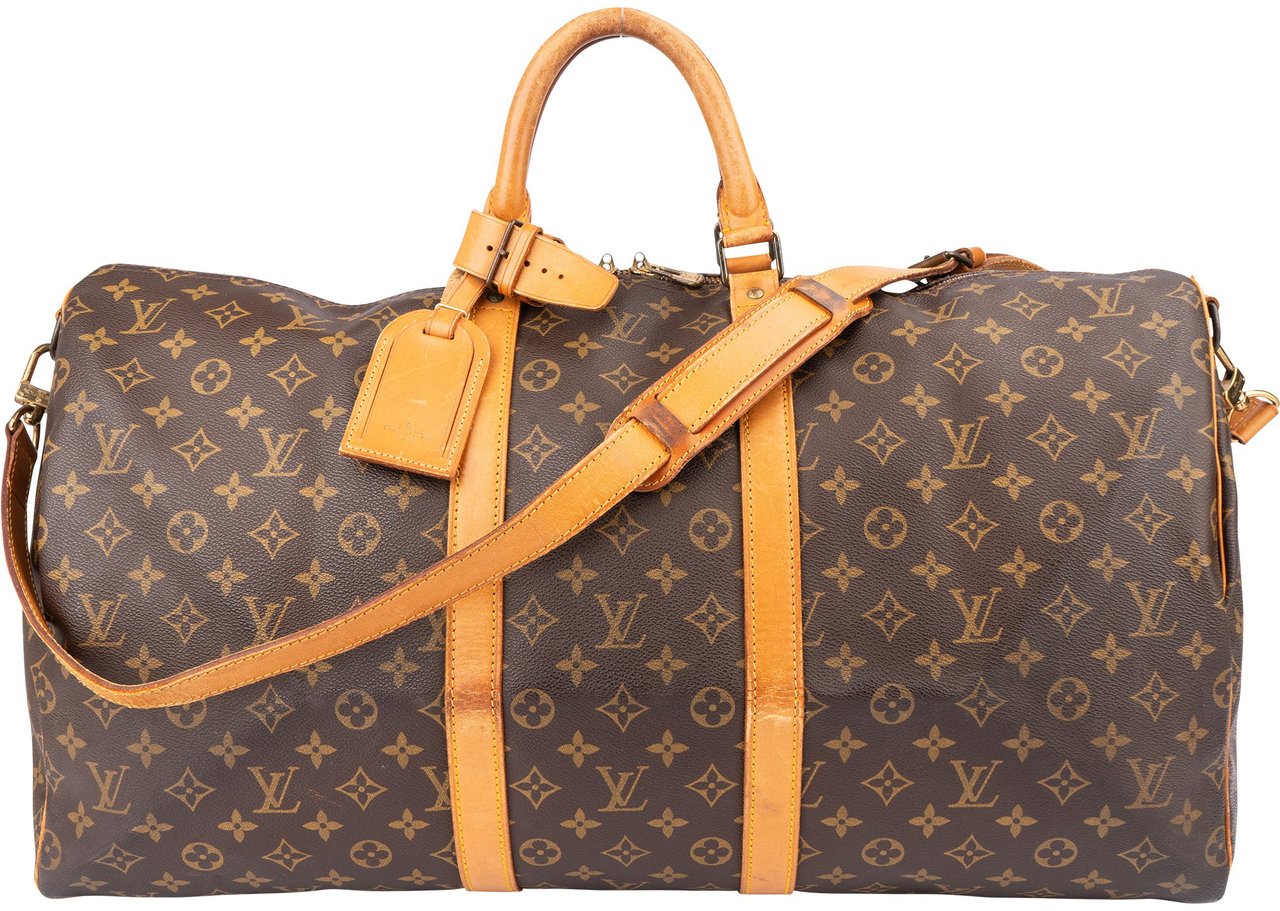Louis Vuitton Louis Vuitton Canvas Monogram Keepall 55 Bandouliere Bruin