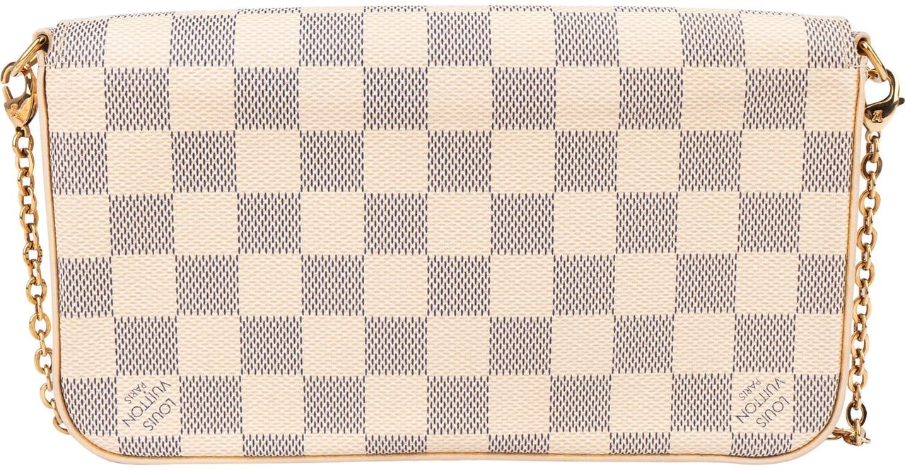 Louis Vuitton Louis Vuitton Damier Azur Felicie Crossbody Bag Wit