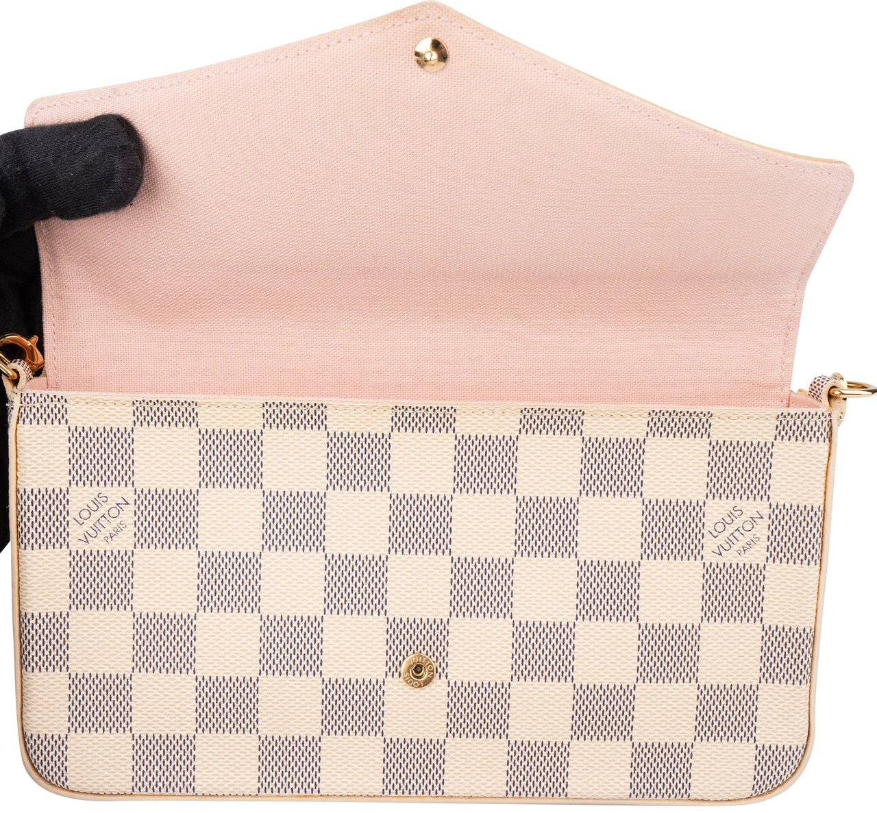 Louis Vuitton Louis Vuitton Damier Azur Felicie Crossbody Bag Wit