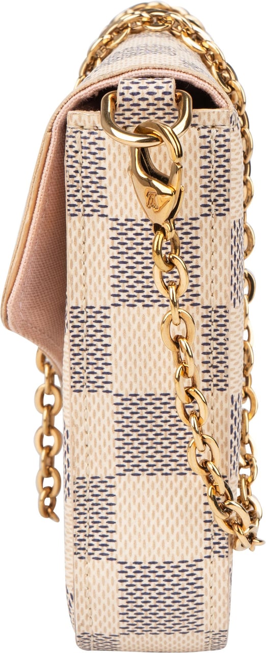 Louis Vuitton Louis Vuitton Damier Azur Felicie Crossbody Bag Wit