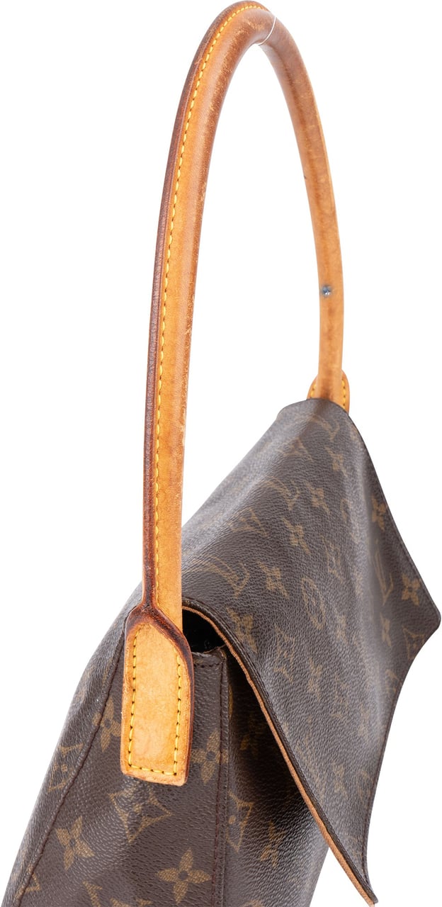 Louis Vuitton Canvas Monogram Looping PM Handbag Bruin