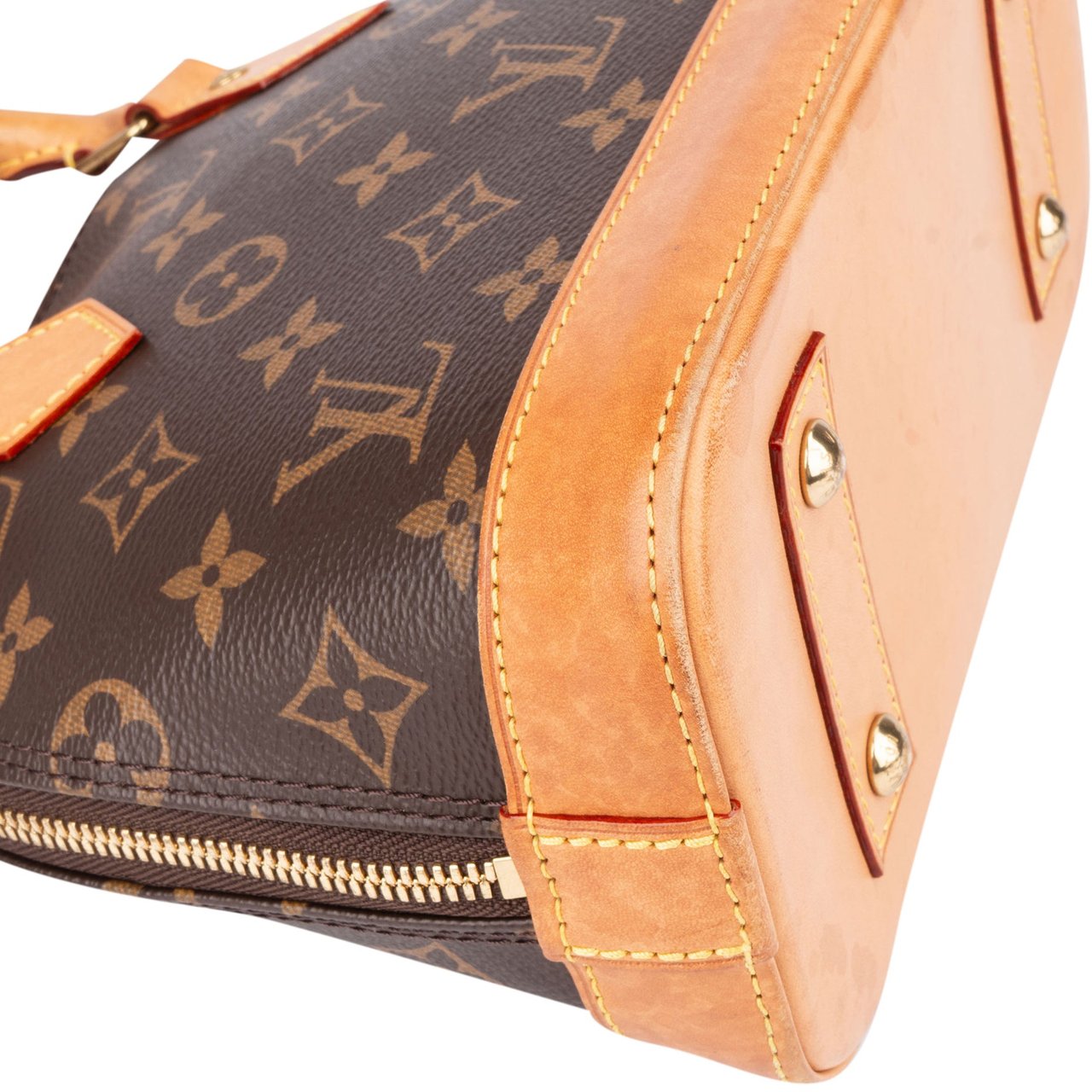 Louis Vuitton Louis Vuitton Canvas Monogram Alma BB Handbag Bruin