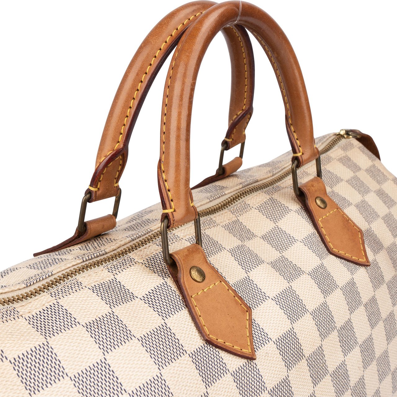 Louis Vuitton Louis Vuitton Damier Azur Monogram Speedy 35 Handbag Wit