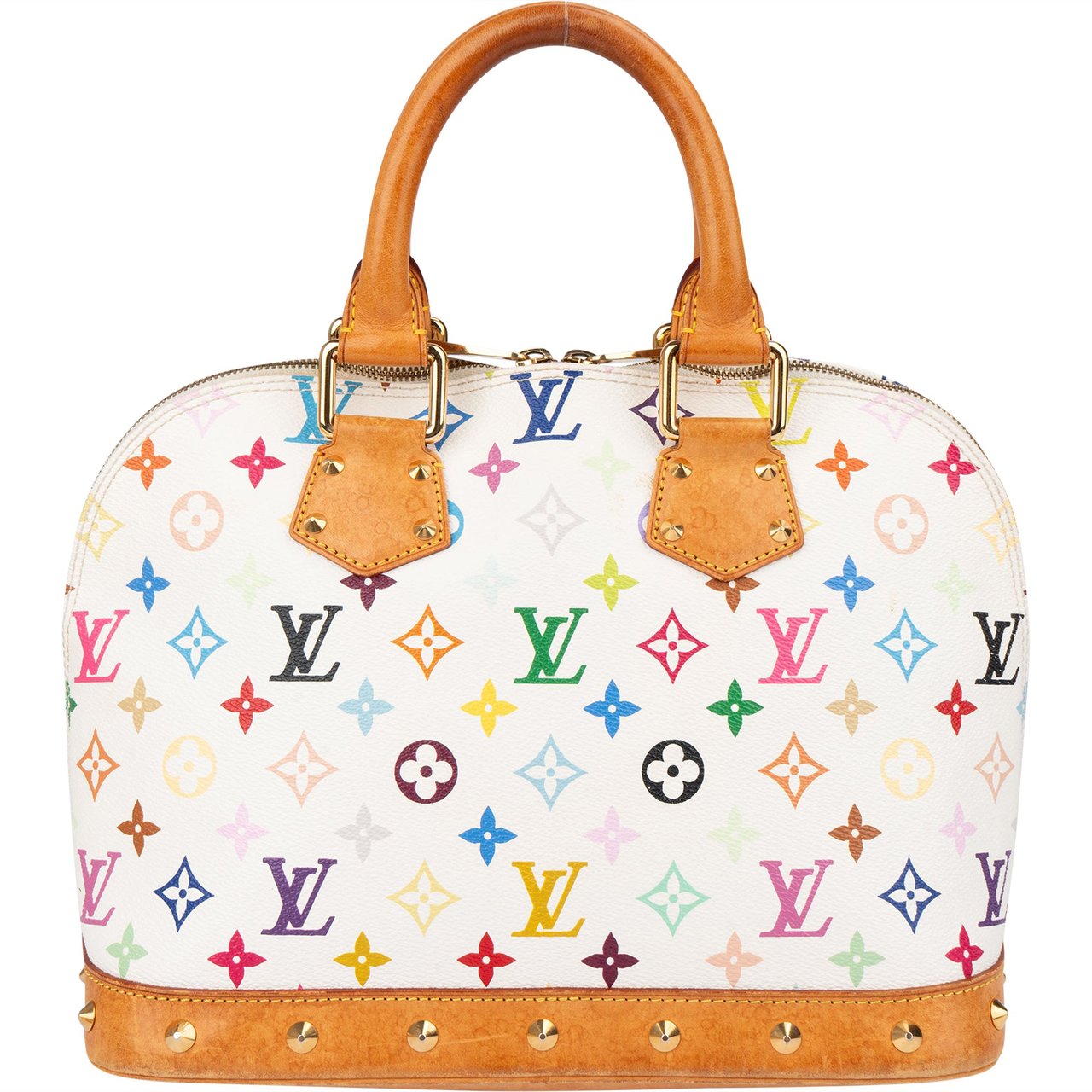 Louis Vuitton Louis Vuitton Murakami Multicolor Alma PM Handbag Wit