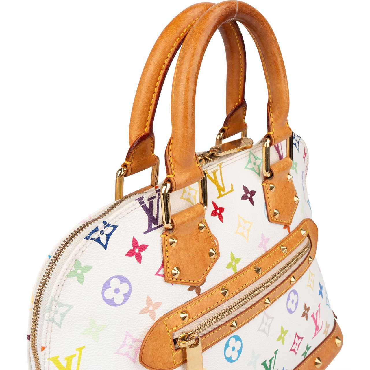 Louis Vuitton Louis Vuitton Murakami Multicolor Alma PM Handbag Wit