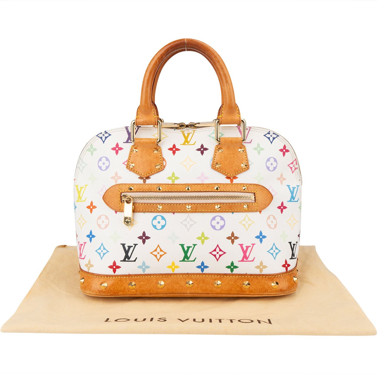 Louis Vuitton Louis Vuitton Murakami Multicolor Alma PM Handbag Wit