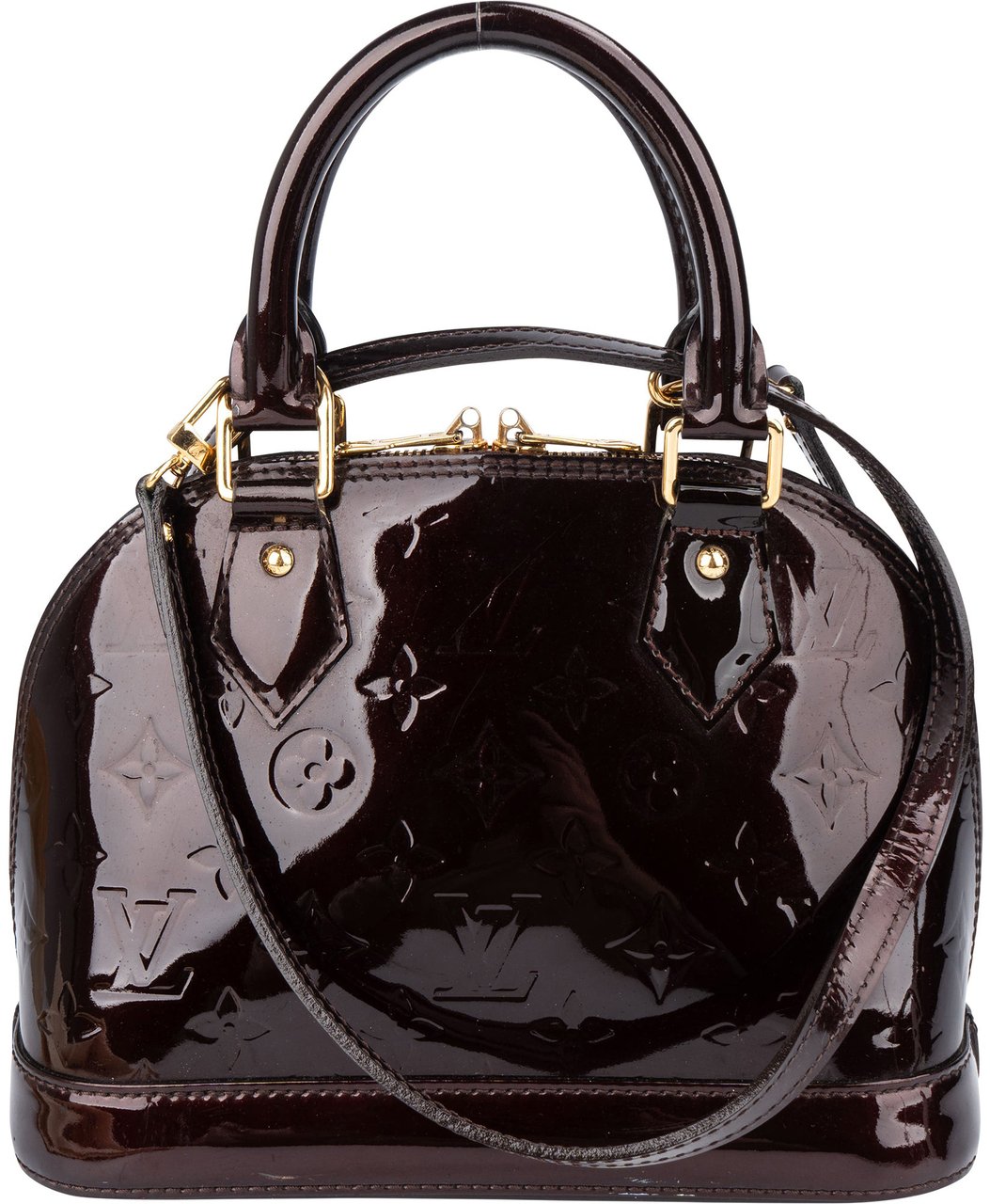 Louis Vuitton Louis Vuitton Amarante Vernis Monogram Alma BB Handbag Divers