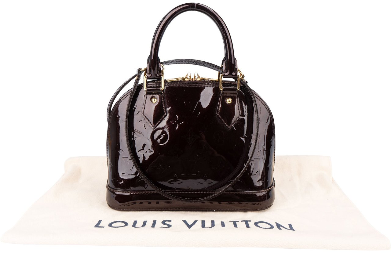 Louis Vuitton Louis Vuitton Amarante Vernis Monogram Alma BB Handbag Divers