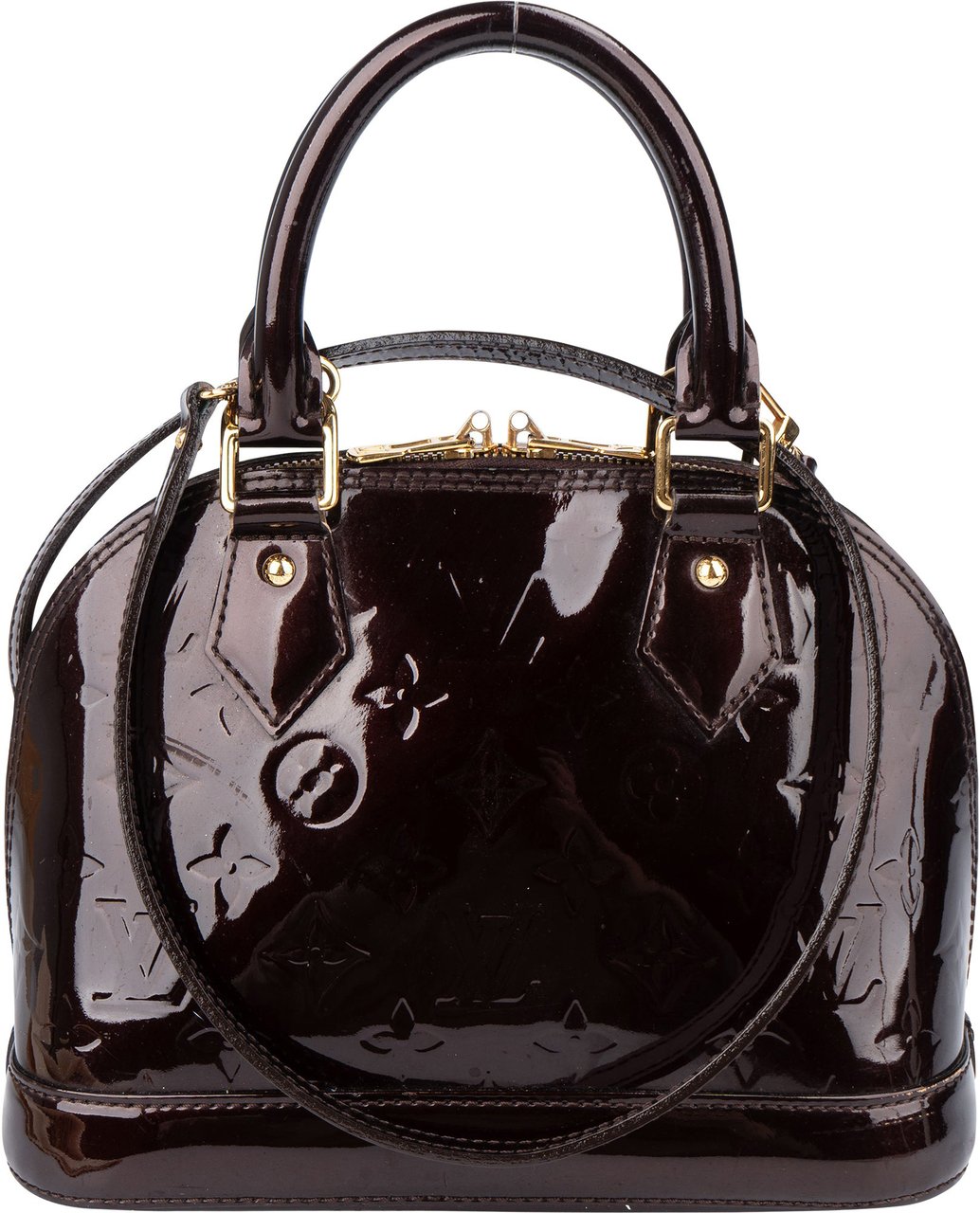 Louis Vuitton Louis Vuitton Amarante Vernis Monogram Alma BB Handbag Divers