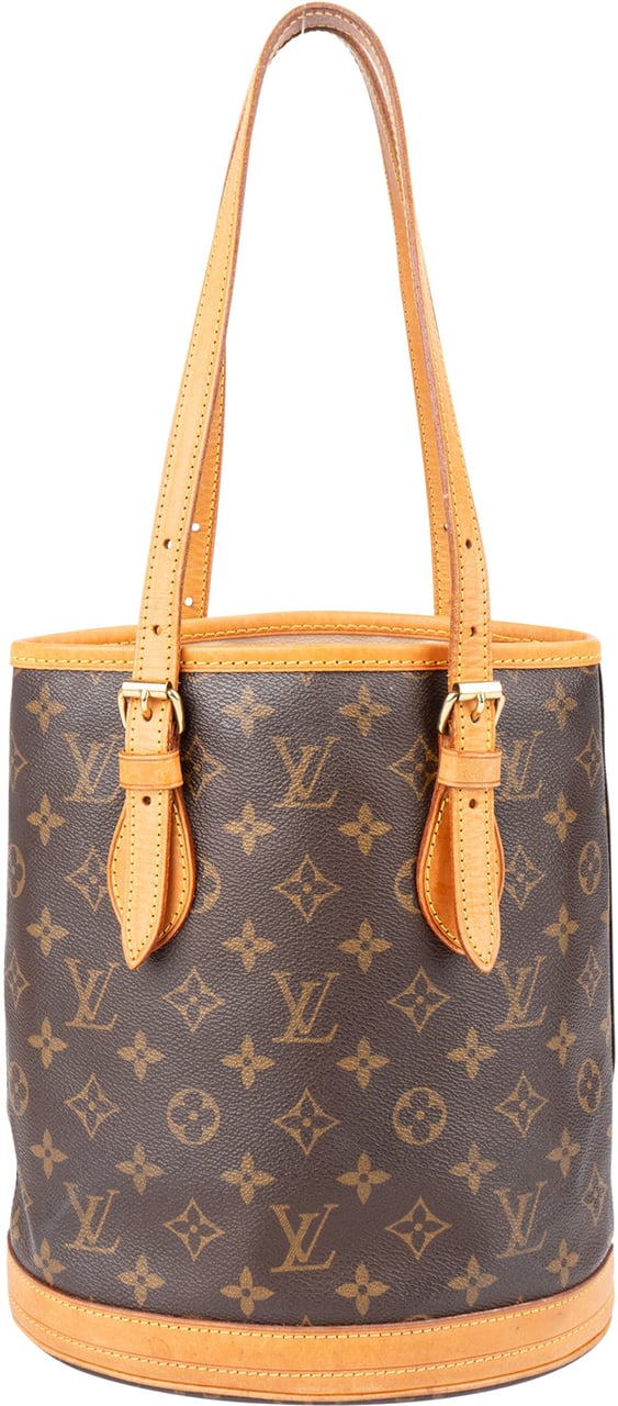 Louis Vuitton Louis Vuitton Canvas Monogram Bucket PM Handbag Bruin
