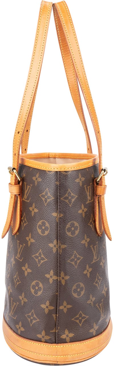 Louis Vuitton Louis Vuitton Canvas Monogram Bucket PM Handbag Bruin