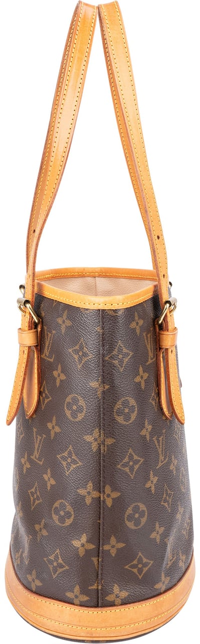 Louis Vuitton Louis Vuitton Canvas Monogram Bucket PM Handbag Bruin