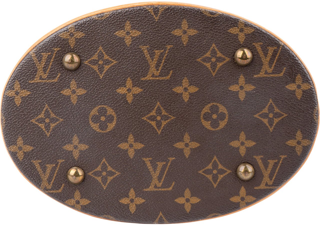 Louis Vuitton Louis Vuitton Canvas Monogram Bucket PM Handbag Bruin