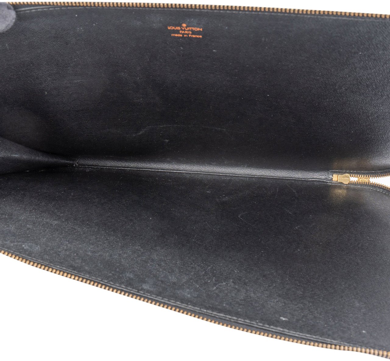 Louis Vuitton Louis Vuitton Noir Epi Leather Laptop Clutch Zwart