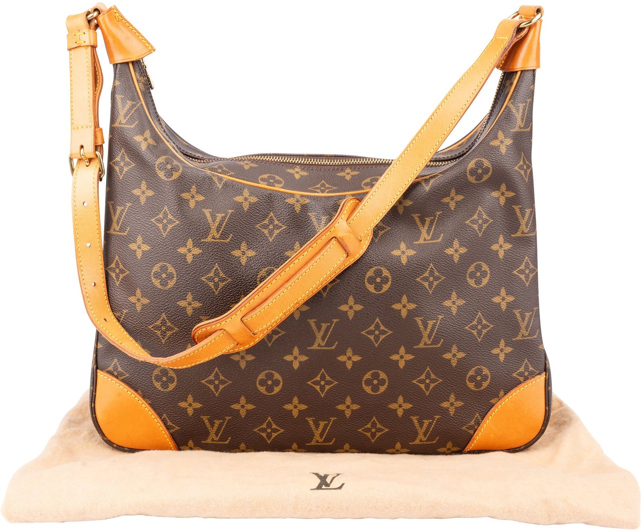 Louis Vuitton Louis Vuitton Canvas Monogram Boulogne Crossbody Bag Bruin