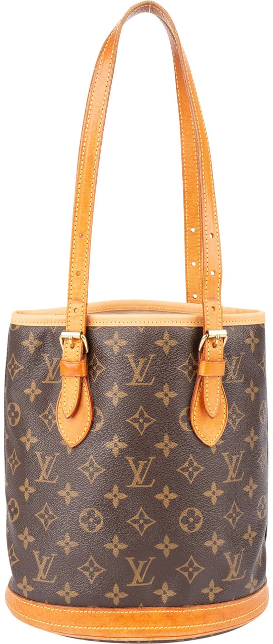 Louis Vuitton Louis Vuitton Canvas Monogram Bucket PM Handbag Bruin