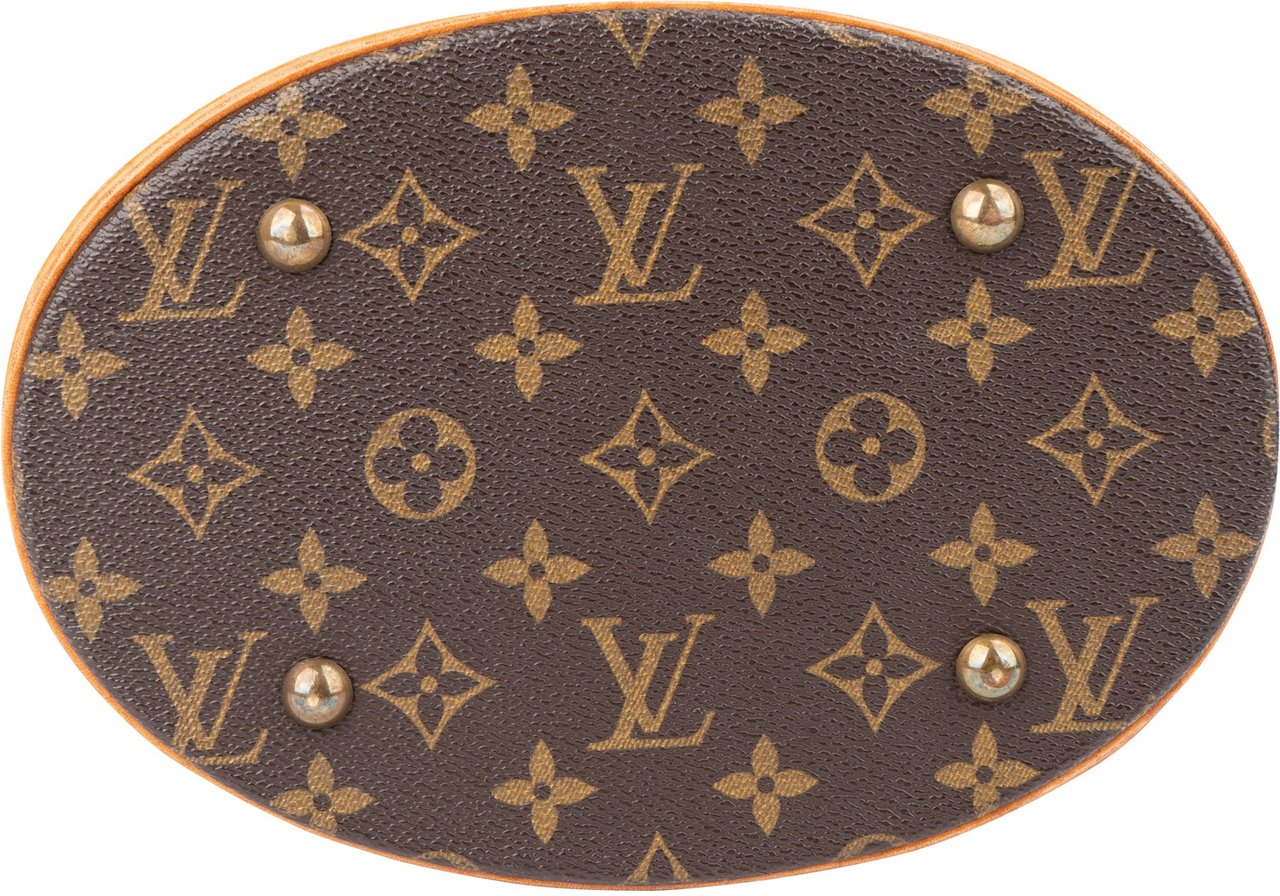 Louis Vuitton Louis Vuitton Canvas Monogram Bucket PM Handbag Bruin