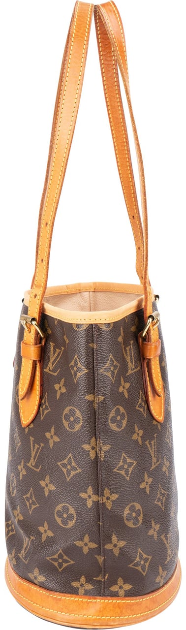Louis Vuitton Louis Vuitton Canvas Monogram Bucket PM Handbag Bruin