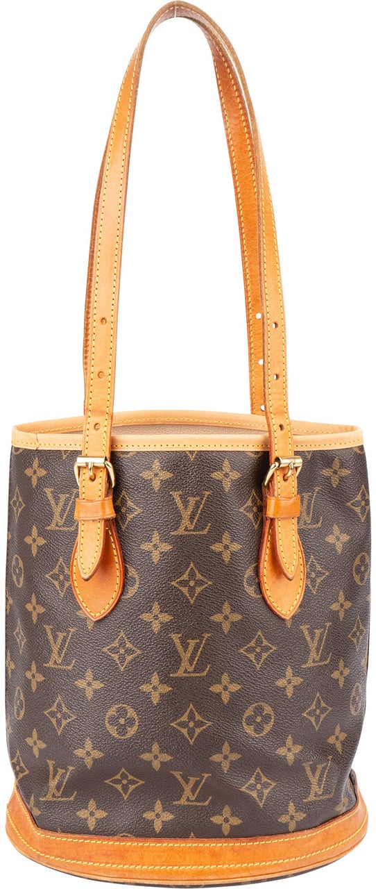 Louis Vuitton Louis Vuitton Canvas Monogram Bucket PM Handbag Bruin