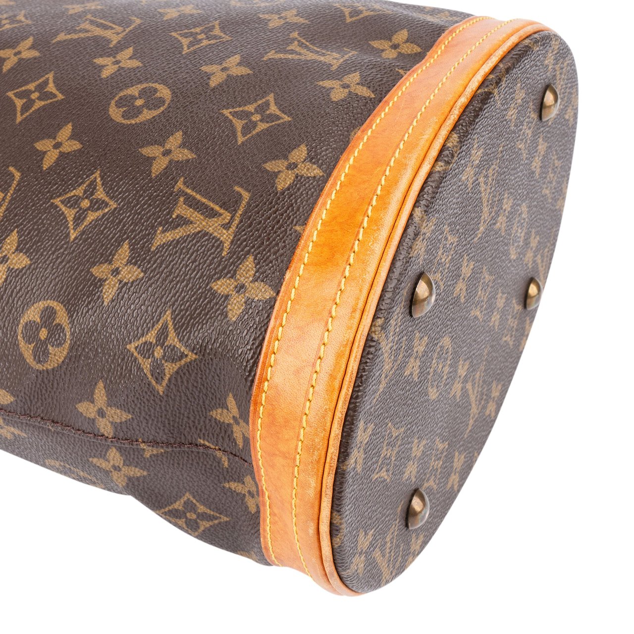 Louis Vuitton Louis Vuitton Canvas Monogram Bucket PM Handbag Bruin