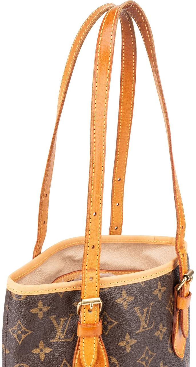 Louis Vuitton Louis Vuitton Canvas Monogram Bucket PM Handbag Bruin